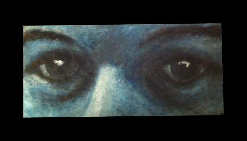 Michael Krautzig, Augen 1, Original, Ölbild