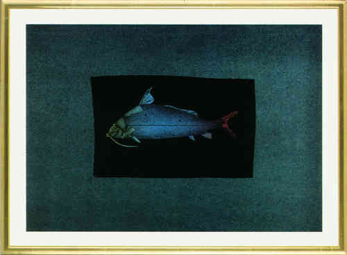 Paul Wunderlich, Blauer Fisch