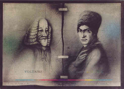 Paul Wunderlich, Voltaire und Rousseau