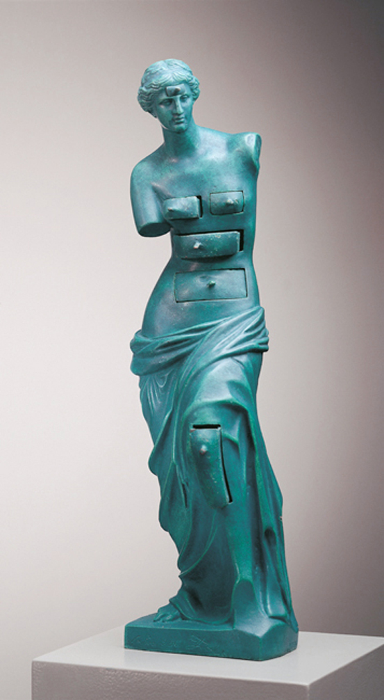 Dali, Venus à tiroir, Bronzeskulptur, bewegliche Teile