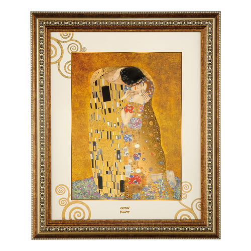 Gustav Klimt, Der Kuss - Wandbild1