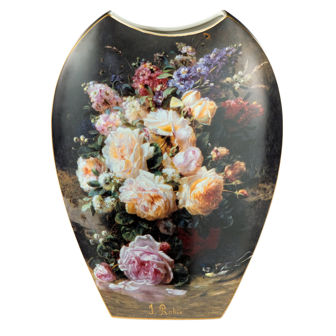 Jean Baptiste Robie, Stillleben mit Rosen - Vase