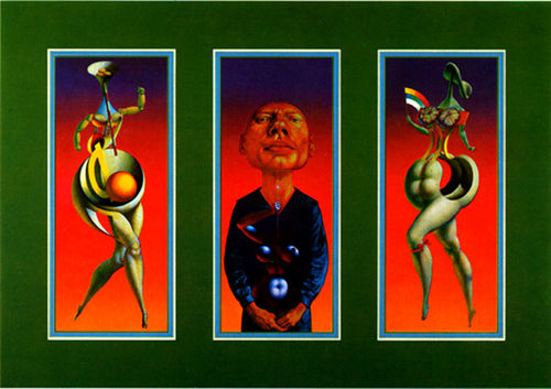 Rudolf Hausner, Adam Triptychon, Grafik