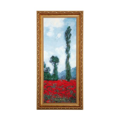 Claude Monet, Mohnfeld II, Wandbild, gerahmt
