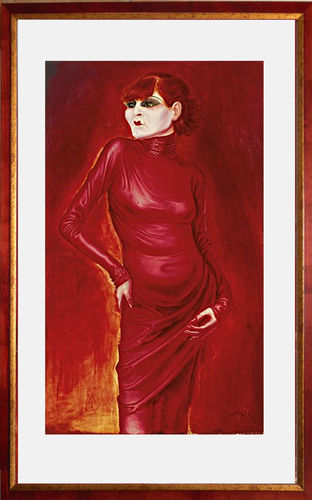 Otto Dix, Bildnis der Tänzerin Anita Berber, Echtholz Rahmung