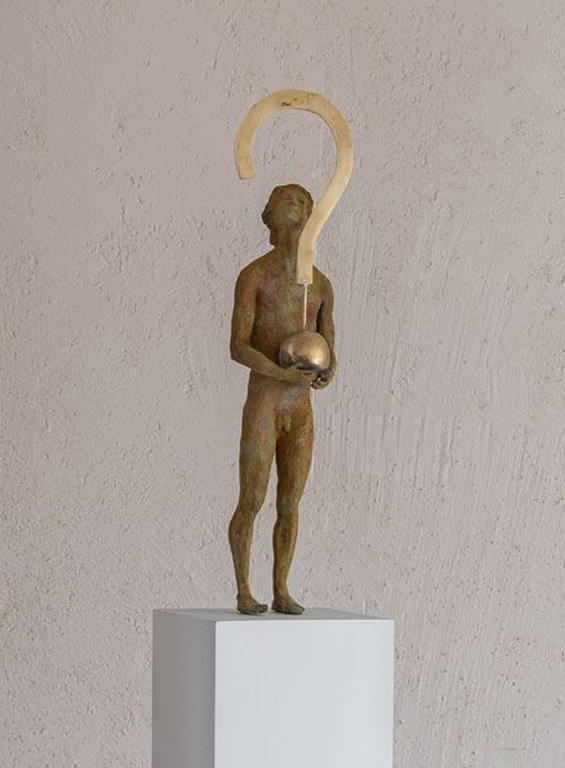 Raffaella Benetti, Question, Bronzeskulptur